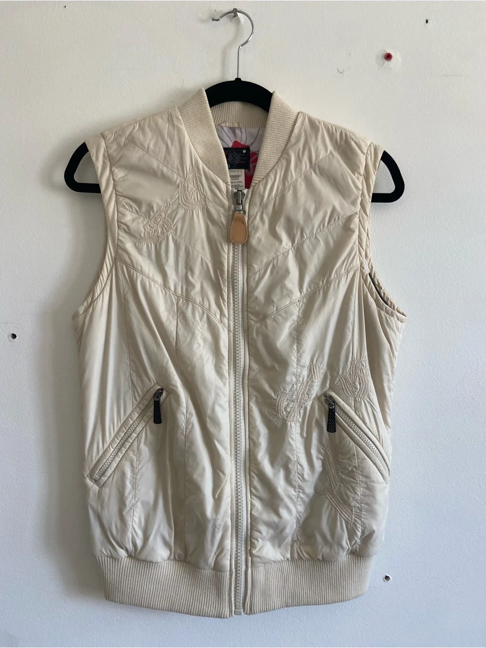 Diesel Vintage Quilted Vest Colorful Lining with Rock & Roll 90's Y2K Streetwear